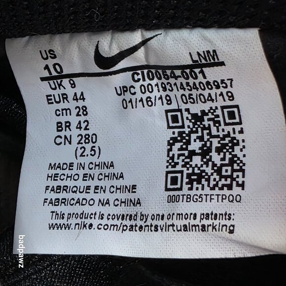 ❤️️SOLD!!!❤️Men’s 10 Nike Air Force 1 Low Drop Type N.354 'Pink Tint' CI0054-001 - Picture 6 of 6